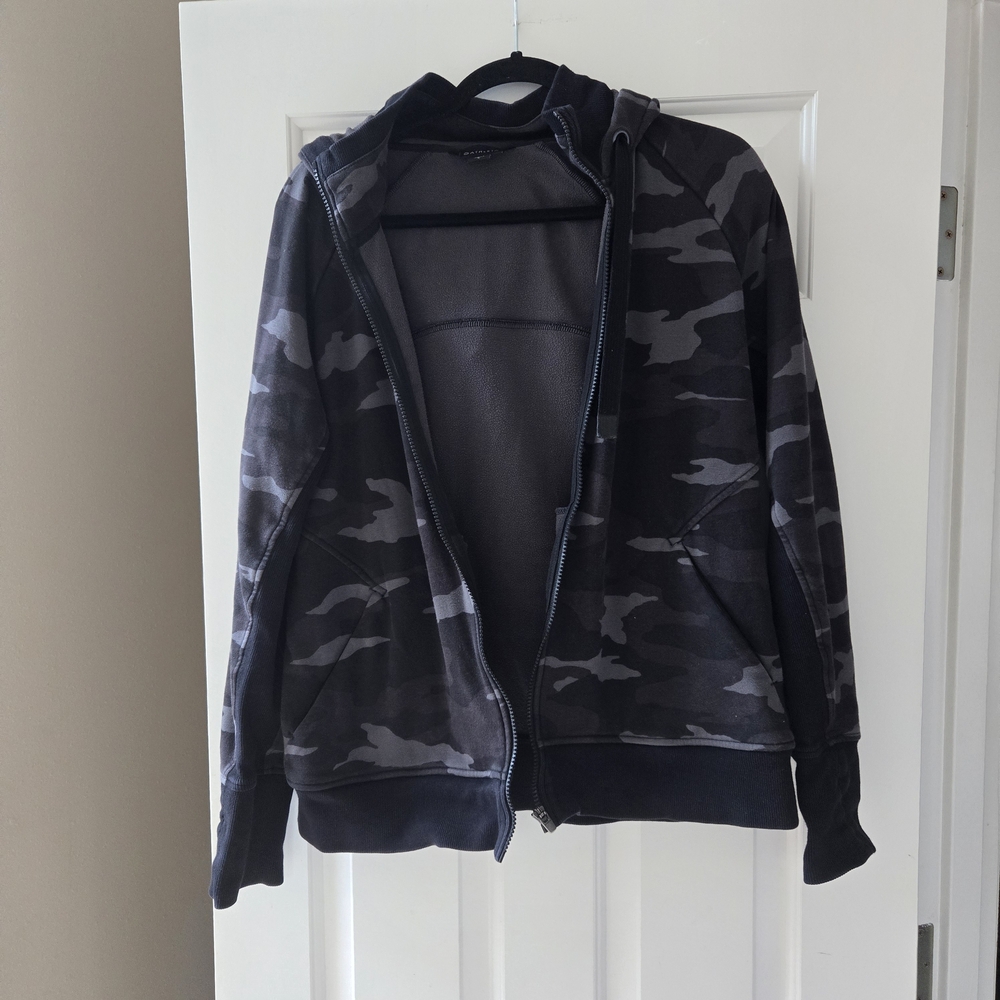 Athleta Charcoal Zip-Up Jacket